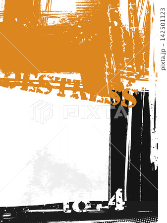 Grunge urban typography design with orange paint and distressed textures Grunge urban typography design with orange paint and distressed textures 142501123