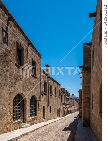 Street of the Knights in Old Town Rhodes, Greece 142501312