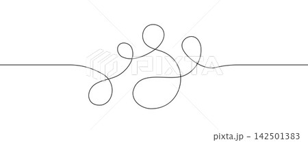 Curvy Squiggle Cable Divider Vector Element 142501383