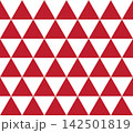 鱗文様 和柄シームレスパターン 紅 142501819