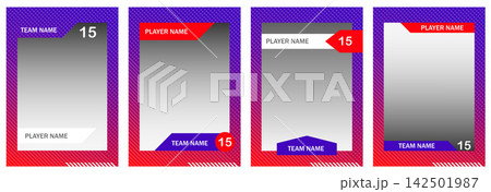 Retro Baseball Trading Card Template Set Retro Baseball Trading Card Template Set 142501987