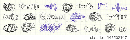 Messy Sketch Pen Texture Collection Messy Sketch Pen Texture Collection 142502147