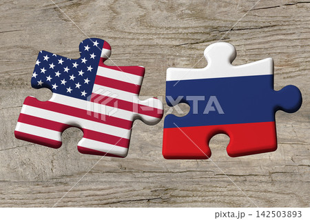 3D Flag on jigsaw puzzle pieces 3D Flag on jigsaw puzzle pieces 142503893