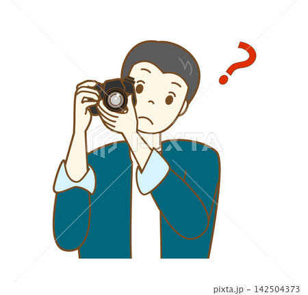 写真を撮る男性2 写真を撮る男性2 142504373