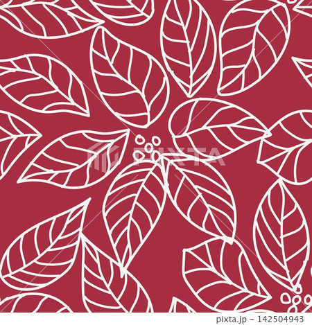 Christmas floral seamless pattern design for fashion textile and graphics 142504943