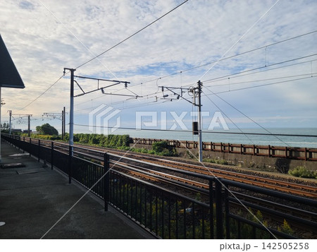 日本海と線路 日本海と線路 142505258