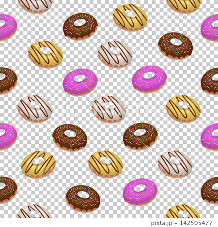 Colorful donuts background Colorful donuts background 142505477