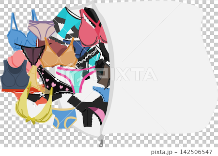An illustration of washing underwear. 142506547