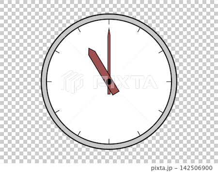 An illustration icon of an analog clock showing 11 o'clock. An illustration icon of an analog clock showing 11 o'clock. 142506900