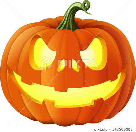 Halloween pumpkin isolated clip art 142509005