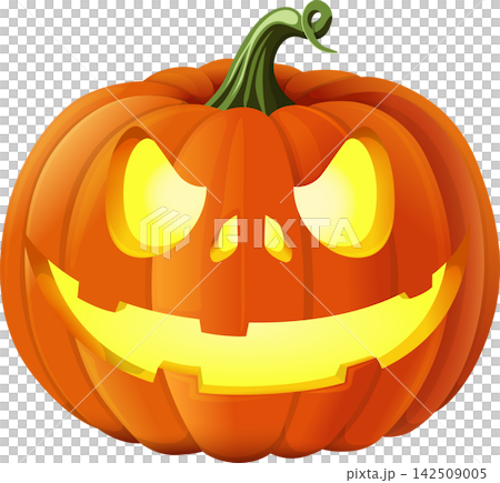 Halloween pumpkin isolated clip art 142509005