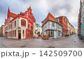 Buildings in Old Town of Wismar, Germany 142509700