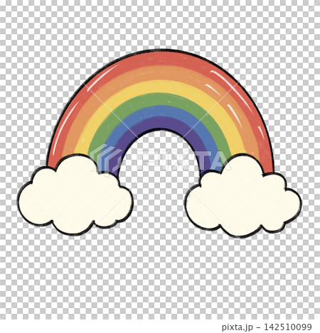 rainbow and rainbow in the sky 142510099