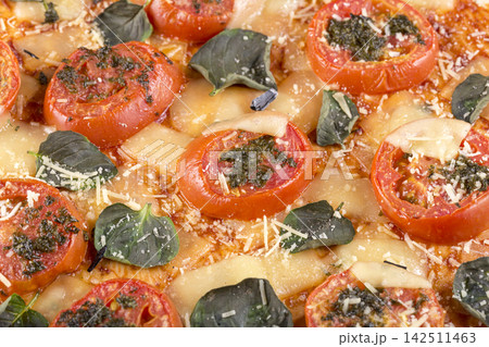 tasty pizza on the table, close-up image tasty pizza on the table, close-up image 142511463