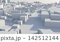 Minimal sunlit city model showing simplified buildings in 3d 142512144