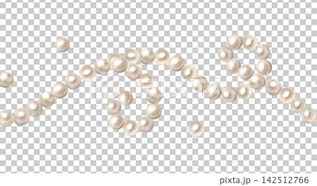 Seamless natural pearl border strand forming graceful wave scroll pattern. Hand drawn watercolor illustration isolated on. Luxury realistic watercolor jewelry art design element for wedding craft Seamless natural pearl border strand forming graceful wave scroll pattern. Hand drawn watercolor illustration isolated on. Luxury realistic watercolor jewelry art design element for wedding craft 142512766