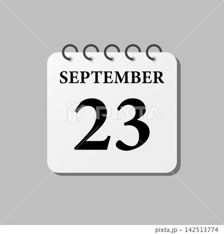 Icon page calendar day - 23 September 142513774