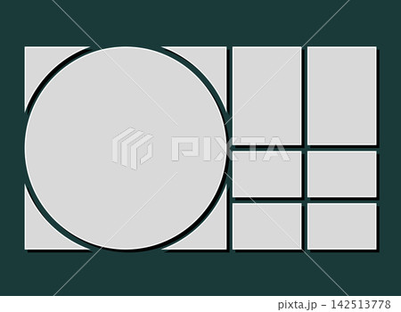 Template collage of seven frames, images, photo Template collage of seven frames, images, photo 142513778