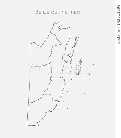 Vector map of country Belize divided on regions Vector map of country Belize divided on regions 142513895