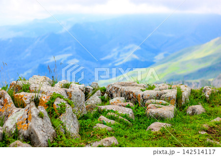 Mountain landscape viewed from above 142514117