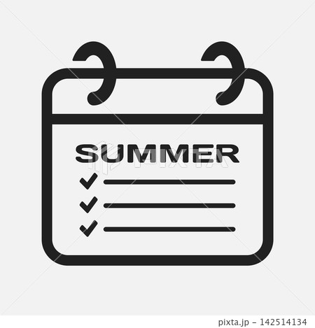 Page calendar season summer, to-do list, checklist Page calendar season summer, to-do list, checklist 142514134