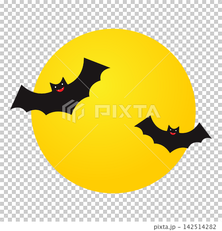 Halloween full moon and bat Halloween full moon and bat 142514282
