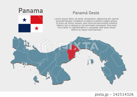 Vector map of Panama - Panama Oeste Province 142514326