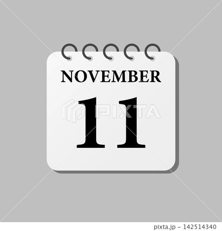 Icon page calendar day - 11 November Icon page calendar day - 11 November 142514340