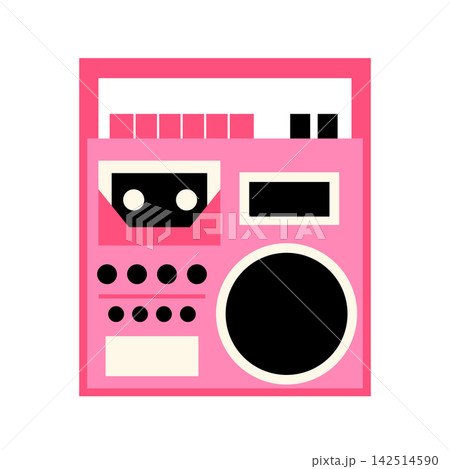 retro boombox in 80s-90s 142514590