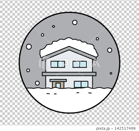 大雪的圖像插圖圖標 大雪的圖像插圖圖標 142517499