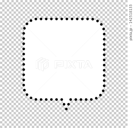 Simple dotted speech bubble Simple dotted speech bubble 142518133