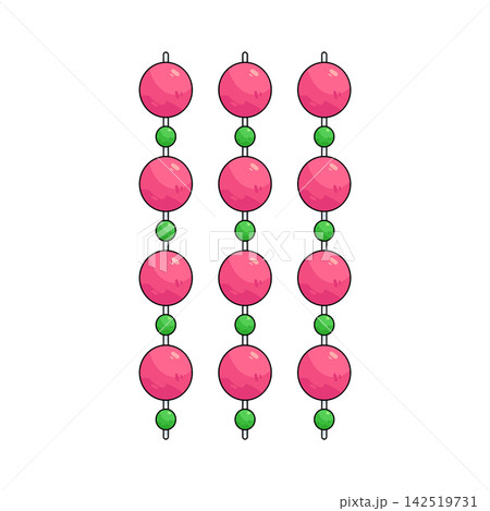 Illustration of paper garland Illustration of paper garland 142519731