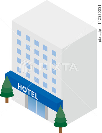 ホテルのイラスト素材(アイソメトリック・斜め・立体・建物・宿泊施設・旅行・出張・ベクター) ホテルのイラスト素材(アイソメトリック・斜め・立体・建物・宿泊施設・旅行・出張・ベクター) 142520051