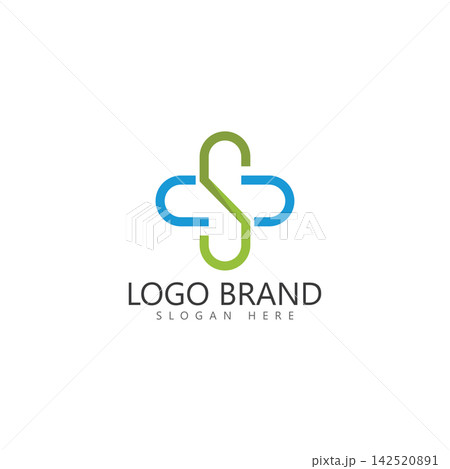 s initial letter cross medical logo vector template s initial letter cross medical logo vector template 142520891