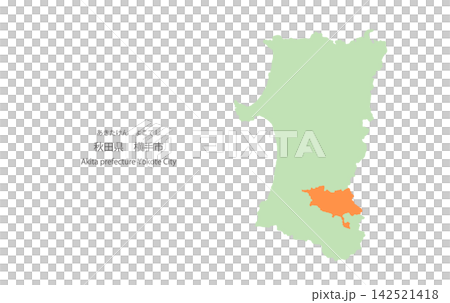 A vector illustration of a map of Akita Prefecture showing Yokote City, Akita Prefecture, as the exact location. A vector illustration of a map of Akita Prefecture showing Yokote City, Akita Prefecture, as the exact location. 142521418