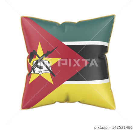 Pillow with the flag of Mozambique Pillow with the flag of Mozambique 142521490