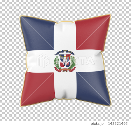 Pillow with the flag of the Dominican Republic Pillow with the flag of the Dominican Republic 142521495