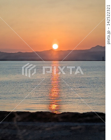 海に沈む夕日 海に沈む夕日 142522321