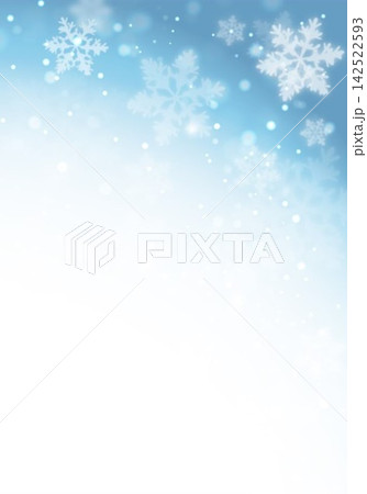 雪柄の青い背景 雪柄の青い背景 142522593