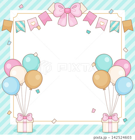 sweet celebrating party square frame sweet celebrating party square frame 142524603