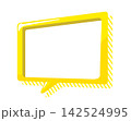黄色い吹き出し03 142524995
