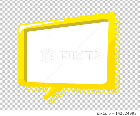 Yellow speech bubble 03 Yellow speech bubble 03 142524995