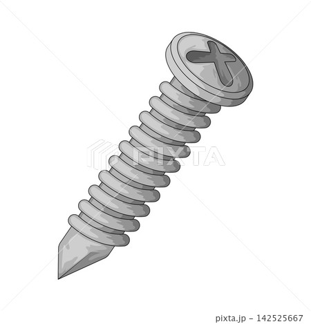 Illustration of Screw Illustration of Screw 142525667