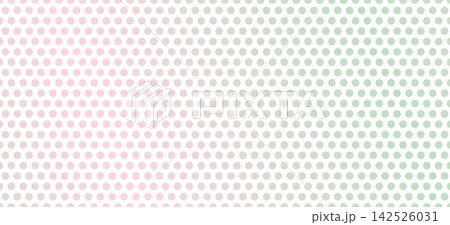 パステルカラーの水玉模様の背景素材イラスト 142526031