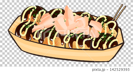 Illustration of 8 takoyaki Illustration of 8 takoyaki 142529393