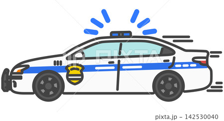 アロハ!現場に急行するハワイ・ホノルル警察のパトカー アロハ!現場に急行するハワイ・ホノルル警察のパトカー 142530040