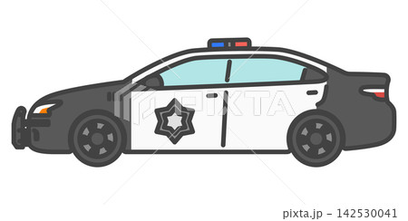 アメリカの典型的なパトカー・警察車両 アメリカの典型的なパトカー・警察車両 142530041