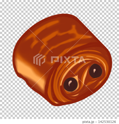 Pain Au Chocolat Pastry On Napkin Vector Illustration Pain Au Chocolat Pastry On Napkin Vector Illustration 142530126