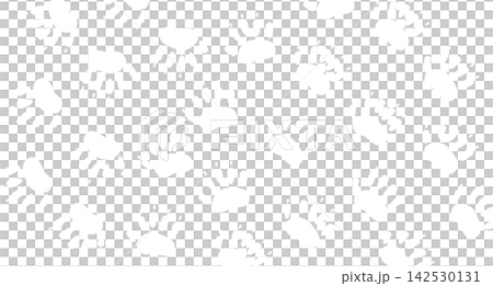 Seamless White Bear Paw Print Pattern on Blue Background Seamless White Bear Paw Print Pattern on Blue Background 142530131