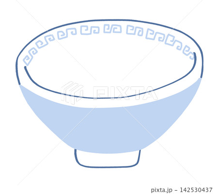からっぽの丼のイラスト 142530437